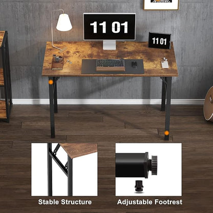 Need 39.4 inches Computer Desk for Small Space Small Folding Table Small - Image 8