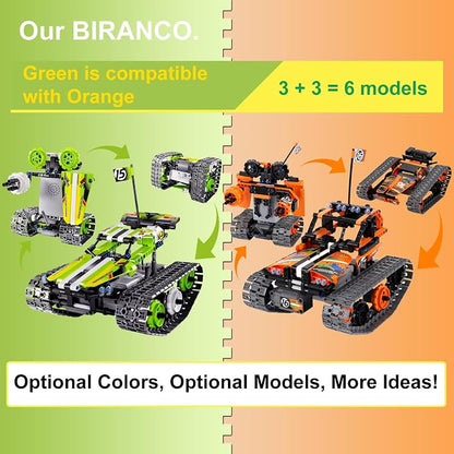 BIRANCO. Remote Control Tracked 3in1 Stunt Racer Building Kit - Image 2