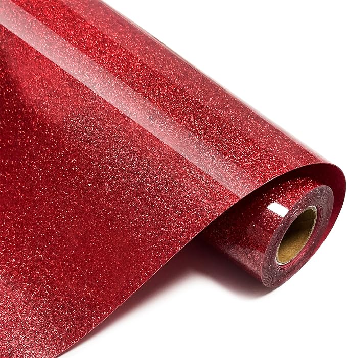 Glitter HTV Heat Transfer Vinyl Rolls- 10" x 8ft. Glitter HTV by Unknown