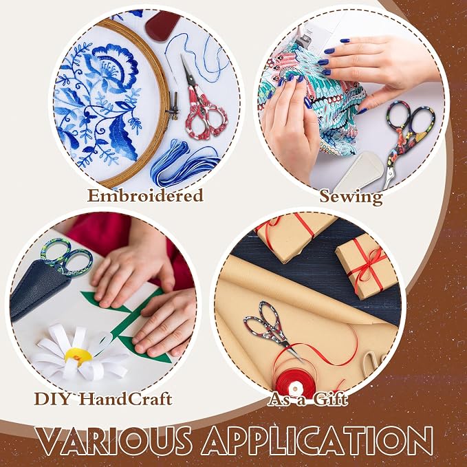 Zhehao 4 Pcs Sewing Embroidery Scissors - Image 6