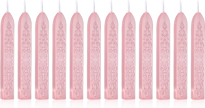Yoption 12 Pcs Rose Gold Sealing Wax Sticks by Yoption