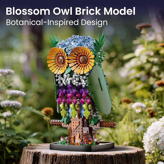 Sillbird Flower Owl Building Set - Image 2