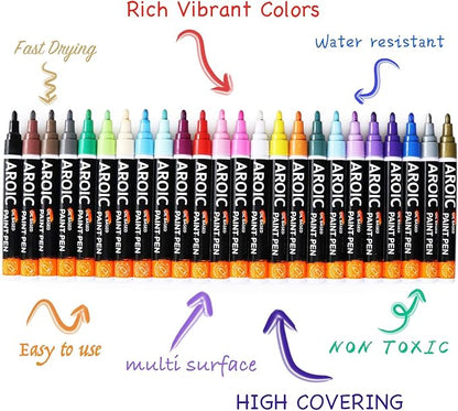 36 Pack Oil-Based Paint Pens for Rock Painting - Image 5