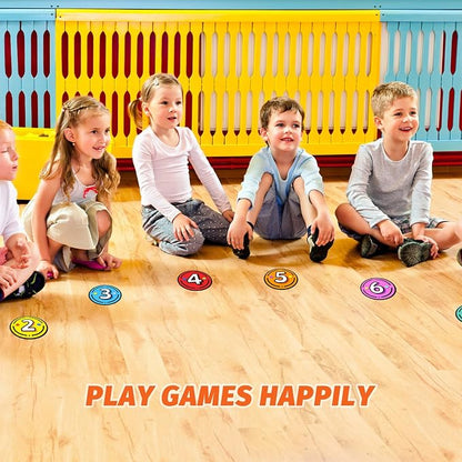 40PCS Line Up Spots for Classroom Floor, 6” Floor Numbers Stickers for Back to - Image 5
