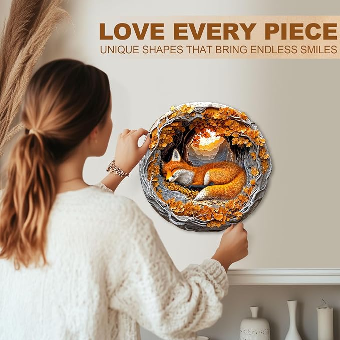 WOODBESTS Wooden Puzzles for Adults, 3D Fox Wood Puzzles Adult, Unique Shape - Image 5