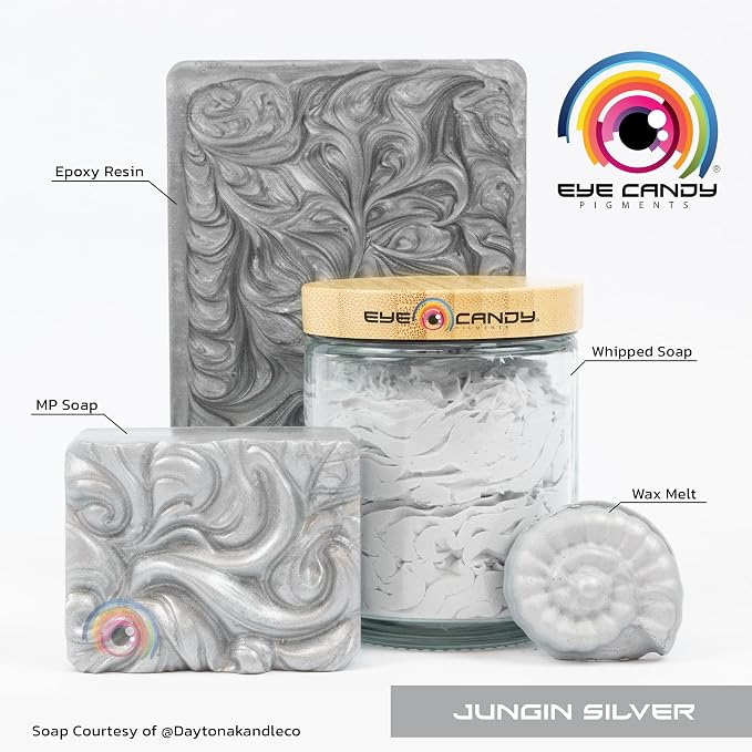 Eye Candy Pigments Premium Silver Mica Powder - Image 2