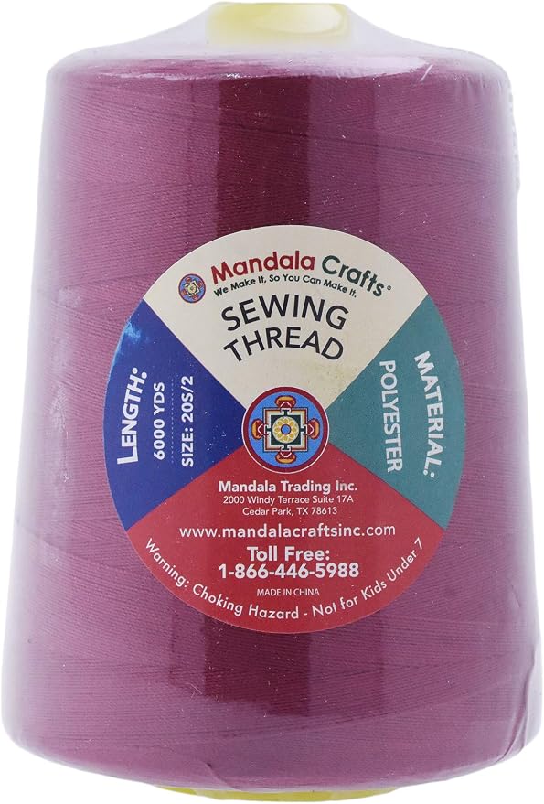 Mandala Crafts 4 Pack of Serger Threads Cones Spools - Image 3