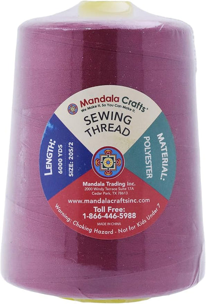 Mandala Crafts 4 Pack of Serger Threads Cones Spools - Image 3
