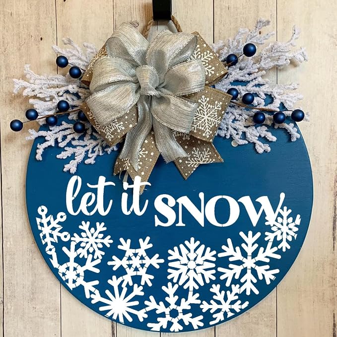 Christmas Stencils for Painting on Wood 12" Christmas Doormat Stencils Holiday - Image 6