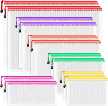 Umriox Zipper Bags, 6 Assorted Size, Project Bags by UMRIOX
