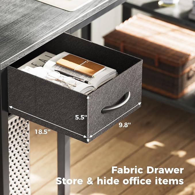 SUPERJARE 53 inch Reversible L Shaped Desk - Image 3