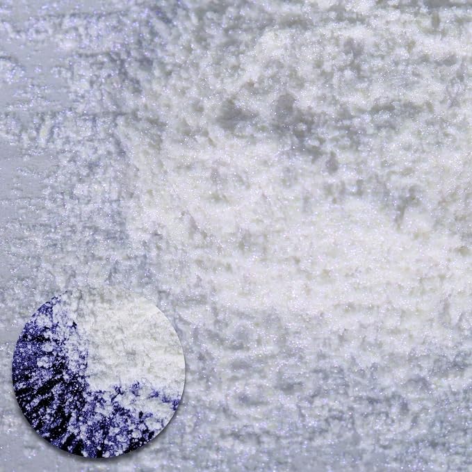 Ceya Interference Mica Powder, 1.8oz/ 50g Ghost Sapphire Chrome Nail Powder - Image 2