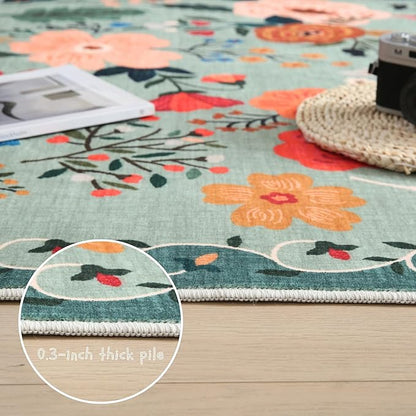 Rugcomf Runners for Hallways Kitchen Runner Rug Non Slip 2'x 10' Long Washable - Image 4