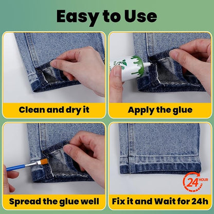 Fabric Glue Permanent, 60ml Super-Strong Clear Washable Fabric Adhesive - Image 6