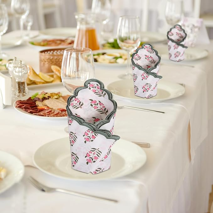 Embroidery Napkins Kitchen Towels Table Decor Table Linen Cotton Napkins Cloth - Image 5