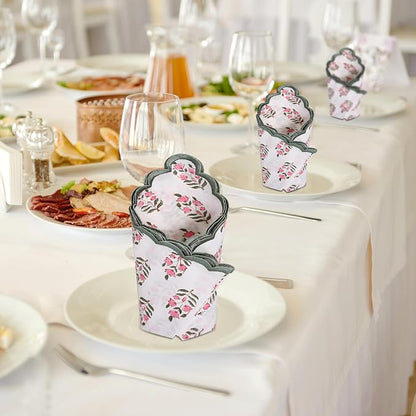 Embroidery Napkins Kitchen Towels Table Decor Table Linen Cotton Napkins Cloth - Image 5