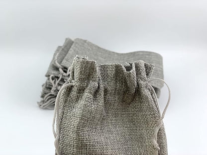 Palmhomee Pack of 25 Burlap Gift Bags - Image 3