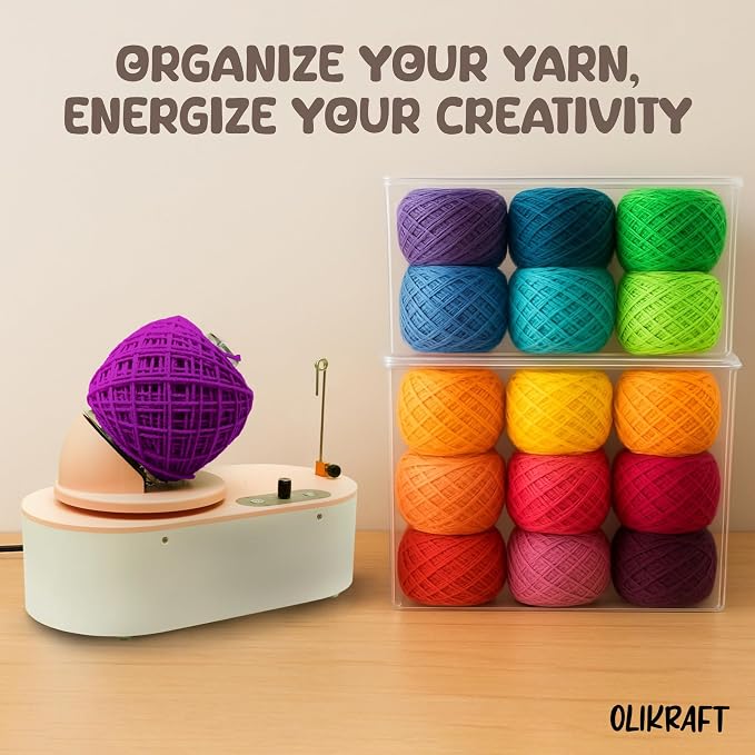 Olikraft Tabletop Electric Yarn Winder - Image 8