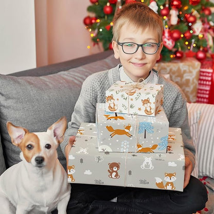 WRAPLULU Fox Wrapping Paper - Image 2