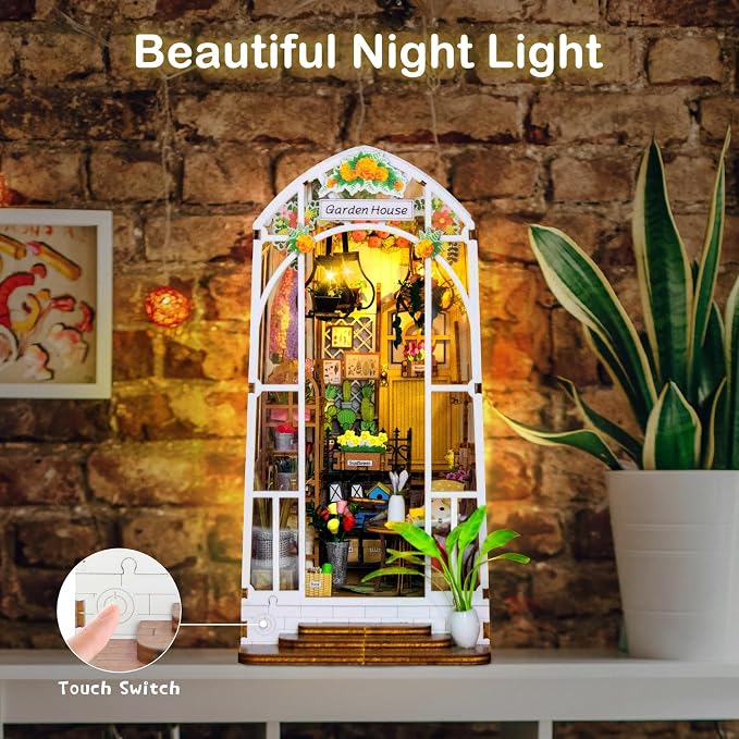 Book Nook Kits for Adults, Miniature House Dollhouse Kit for Teens, DIY Crafts - Image 5