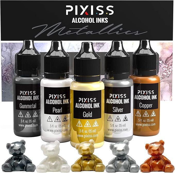 Metallic Alcohol Ink Set by PIXISS