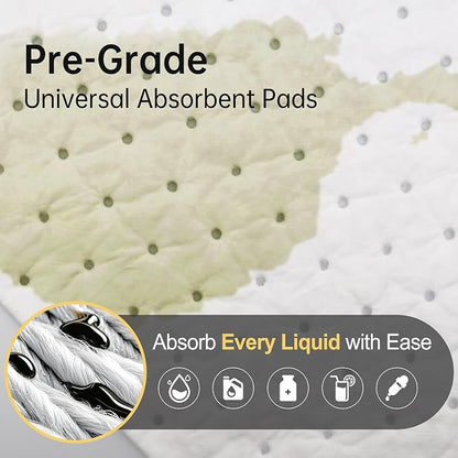 AAwipes Oil Absorbent Pads Garage Accessories Oil Spill Control Oil Absorbing - Image 2