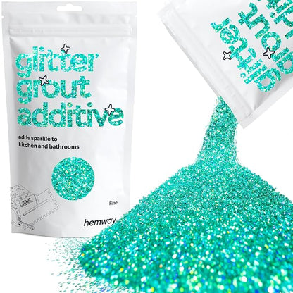 Hemway Glitter Grout Additive add Sparkle to Mosaic Tiles, Wet Rooms, Tiled by Hemway