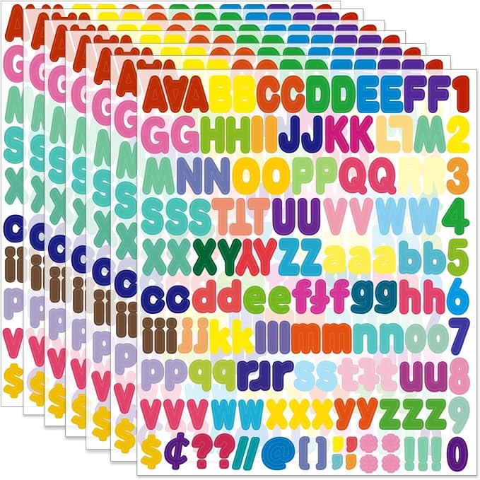 Alphabet Sticker, Self Adhesive Vinyl Letter Stickers Mailbox Numbers, Self by Starboling
