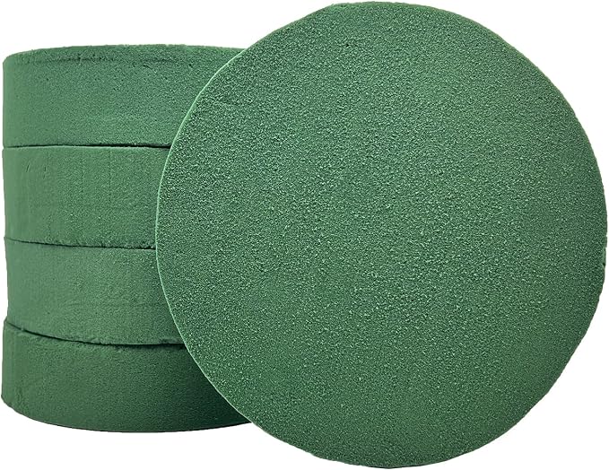 5 Pcs Floral Foam, Dry Wet Floral Foam Bricks Round by MYYZMY