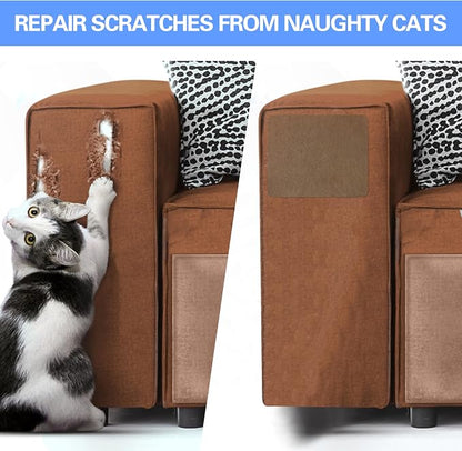 Azobur Sofa Repair Patch, 6 Piece Microfiber Patches, Self Adhesive Fabric - Image 7