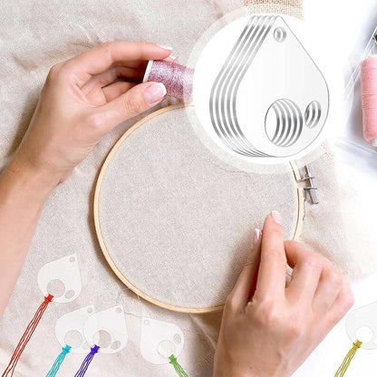 50Pcs Acrylic Embroidery Floss Organizer - Image 5