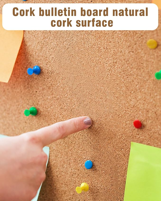 36"x24" Enclosed Bulletin Board, Lockable Weather-Resistant Aluminum Cork - Image 7