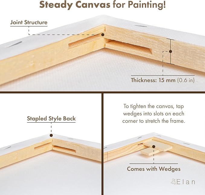 Elan Stretched Canvases 12x16, Stretched Canvas - Image 3
