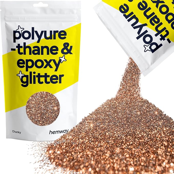 Hemway Polyurethane & Epoxy Resin Glitter 100g / 3.5oz Metallic Crystal Flake by Hemway