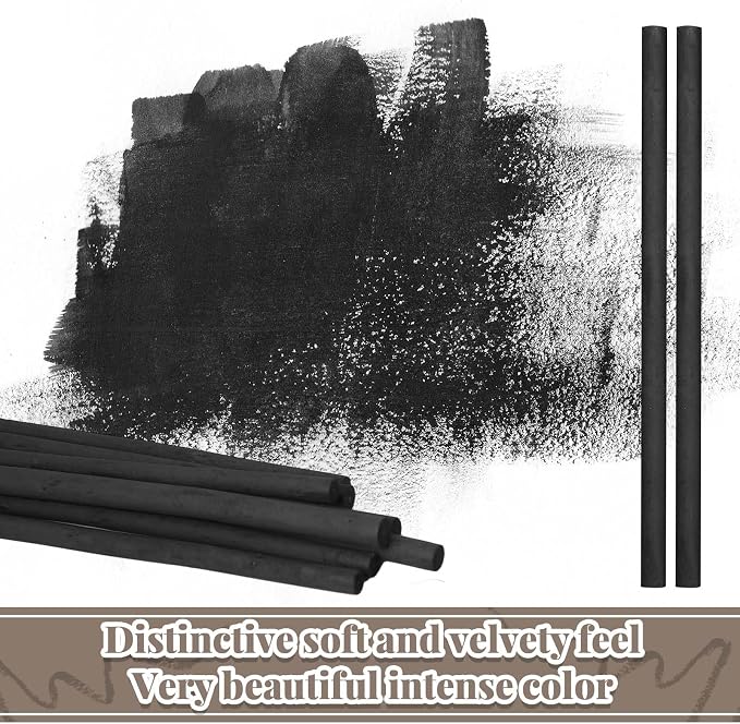 Gueevin 50 Pcs Willow Charcoal Sticks, Willow Charcoal, and Fine Art Christmas - Image 4