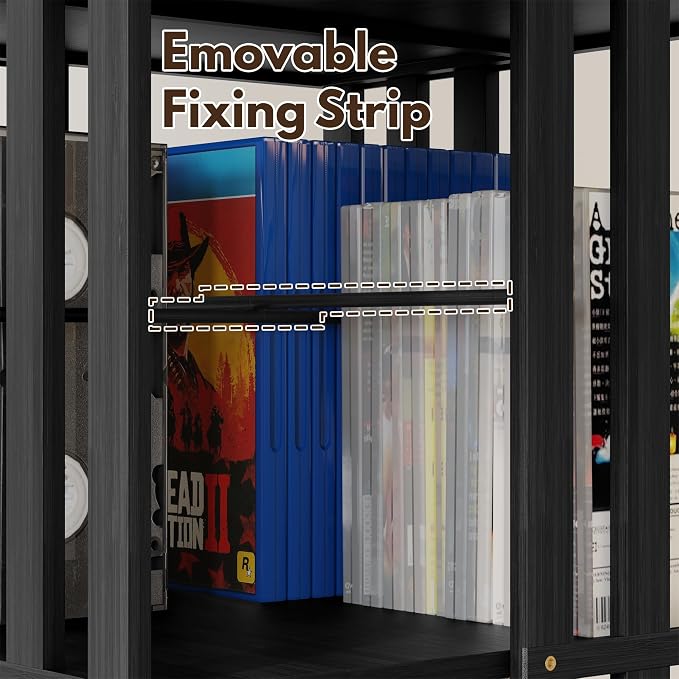 XIMN 360° Rotating Bamboo CD/DVD Shelf - Image 9