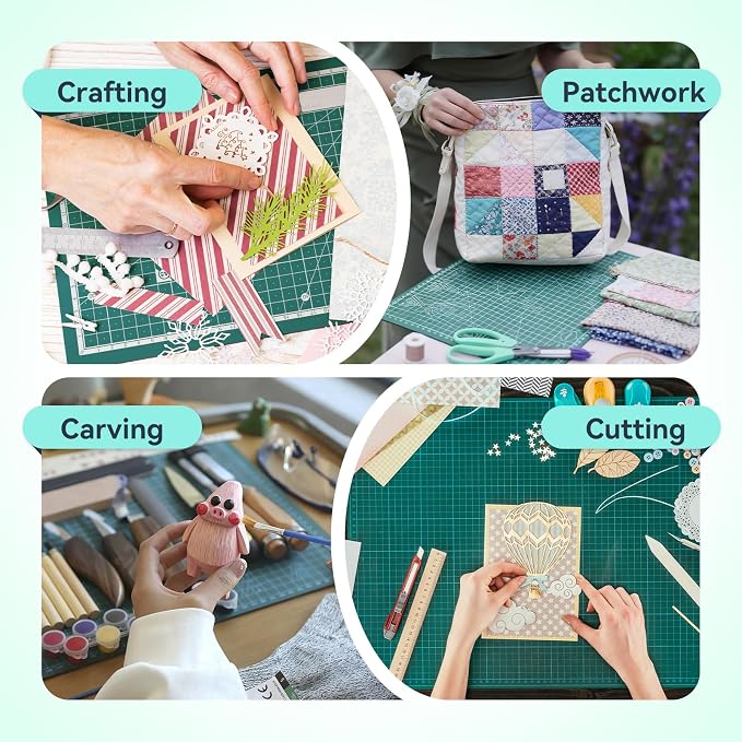 HTVRONT 5 Packs Self Healing Cutting Mat- 12" x 18” Double-Sided Cutting Mats - Image 6