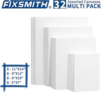 FIXSMITH Canvas Boards for Painting Multi Pack- 5x7, 100% Cotton Primed Canvas - Image 7