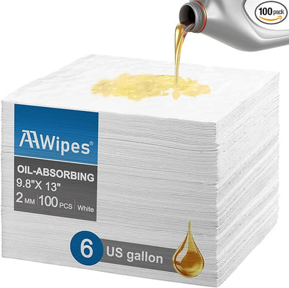 AAwipes Oil Absorbent Pads Garage Accessories Oil Spill Control Oil Absorbing by AAWipes