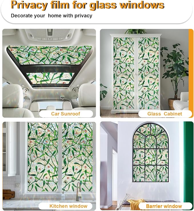 Window Privacy Film Stain Glass Window Film Rainbow Window Film Window clings - Image 6