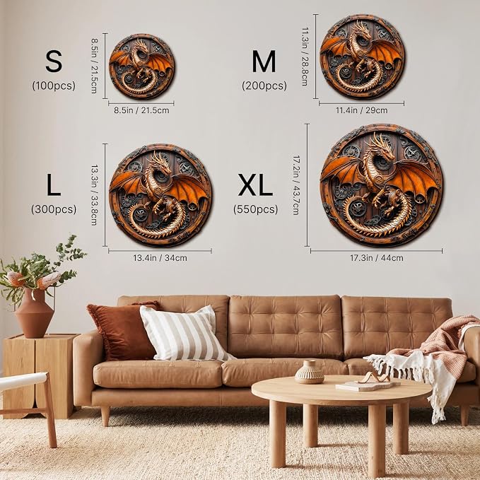 KAAYEE Wooden Puzzles for Adults, 3D Vision Mechanical Dragon Wooden Jigsaw - Image 5