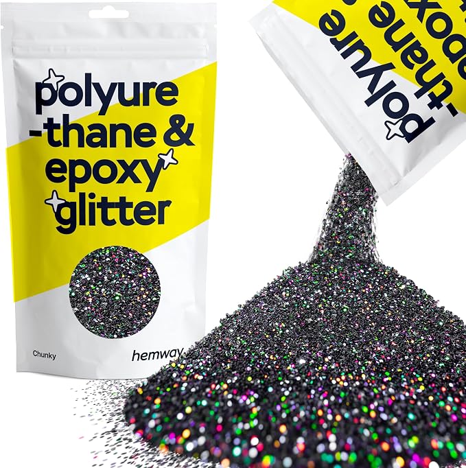 Hemway Polyurethane & Epoxy Resin Glitter 100g / 3.5oz Metallic Crystal Flake by Hemway