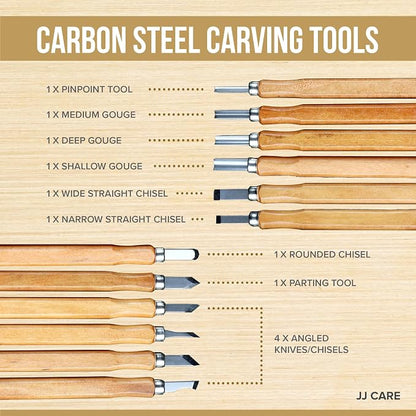 JJ CARE Wood Carving Kit - Image 4