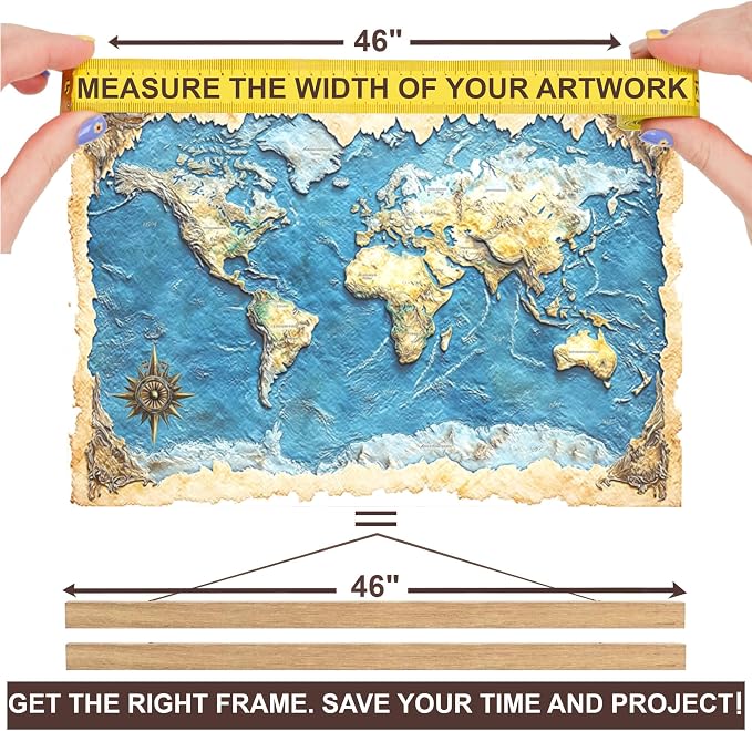 DACRI HOME 46" Magnetic Poster Hanger Frame - Image 3