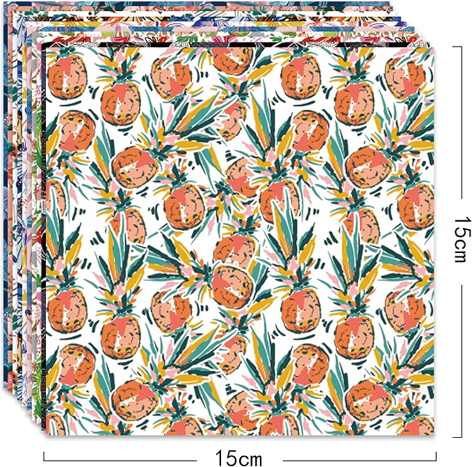 Origami Paper Kit 50 Sheets 6 Inch Square Double Sided Color 10 Vivid Colors - Image 3