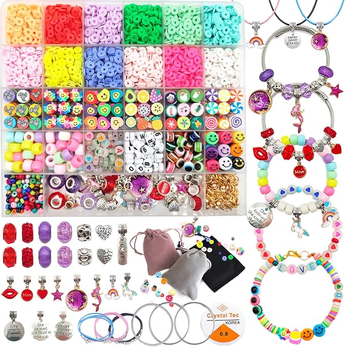 leitait Girls Toys Bracelet Making Kit - Image 7