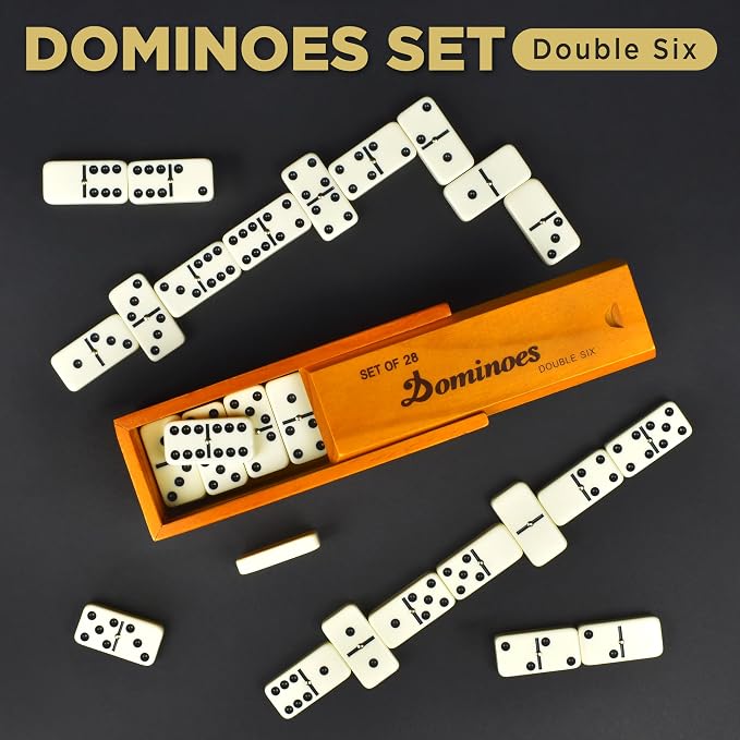 Queensell Dominos Set for Adults – Dominoes - Image 2