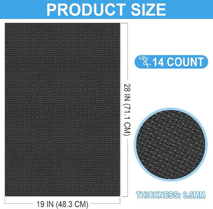Cross Stitch Fabric 14 Count Aida Cloth 28 x 19 Inch Large Size Classic Reserve - Image 2