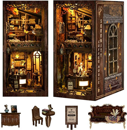 Coffee House Book Nook Kit by VakiVaki-Specializinginthedesignandproductionofwoodenminiatures