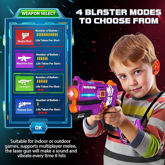 Laser Tag Guns Set of 4 Laser Tag Guns - Image 5